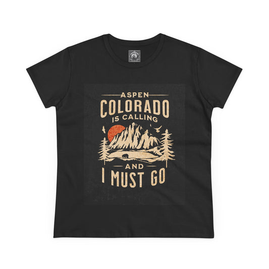 Aspen Colorado Graphic Tee - I Must Go Shirt, Casual Beachwear, Summer Top, Gift for Nature Lovers, Vacation Outfit