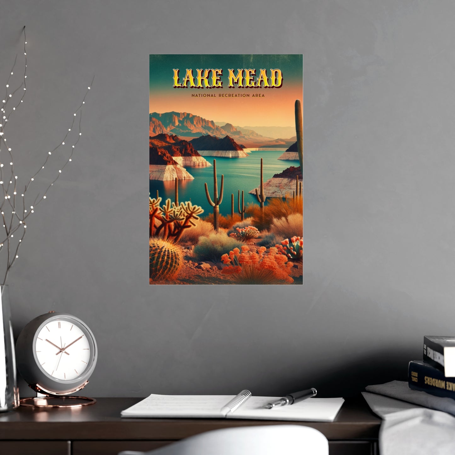Lake Mead National Recreation Area Vintage Travel Poster
