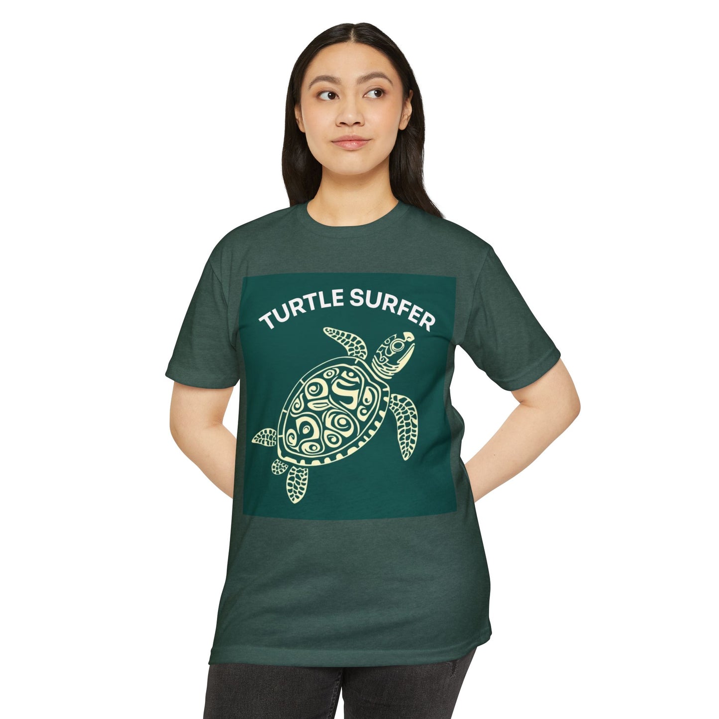 Ocean-Inspired Unisex CVC Jersey T-shirt, Sea Turtle Tee, Nature Lover Shirt, Eco-Friendly Casual Wear, Gift for Beach Lovers