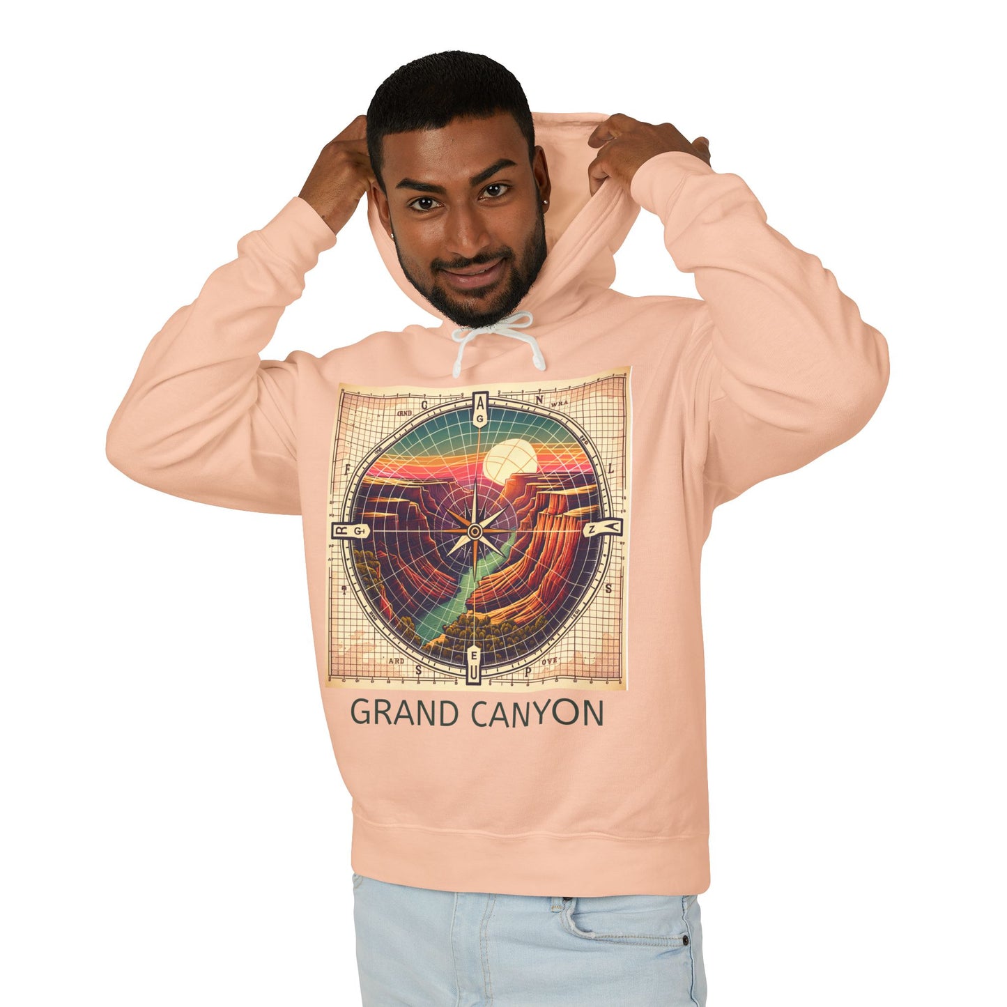 Grand Canyon Unisex Lightweight Hooded Sweatshirt