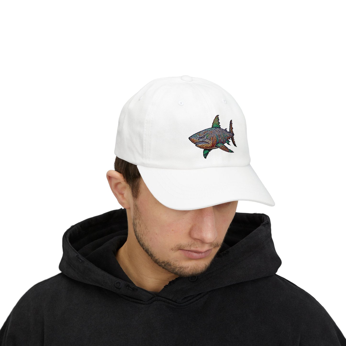 Classic Dad Cap Tribal Shark