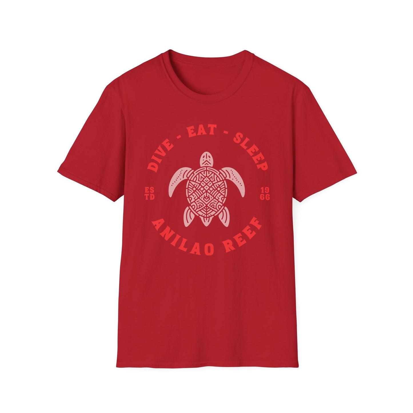 Dive Eat Sleep Anilao Reef Bantangas Philippines Unisex T-Shirt, Relaxed Fit Tee, Beachwear, Vacation Shirt, Gift for Travelers, Gift for Scuba Divers