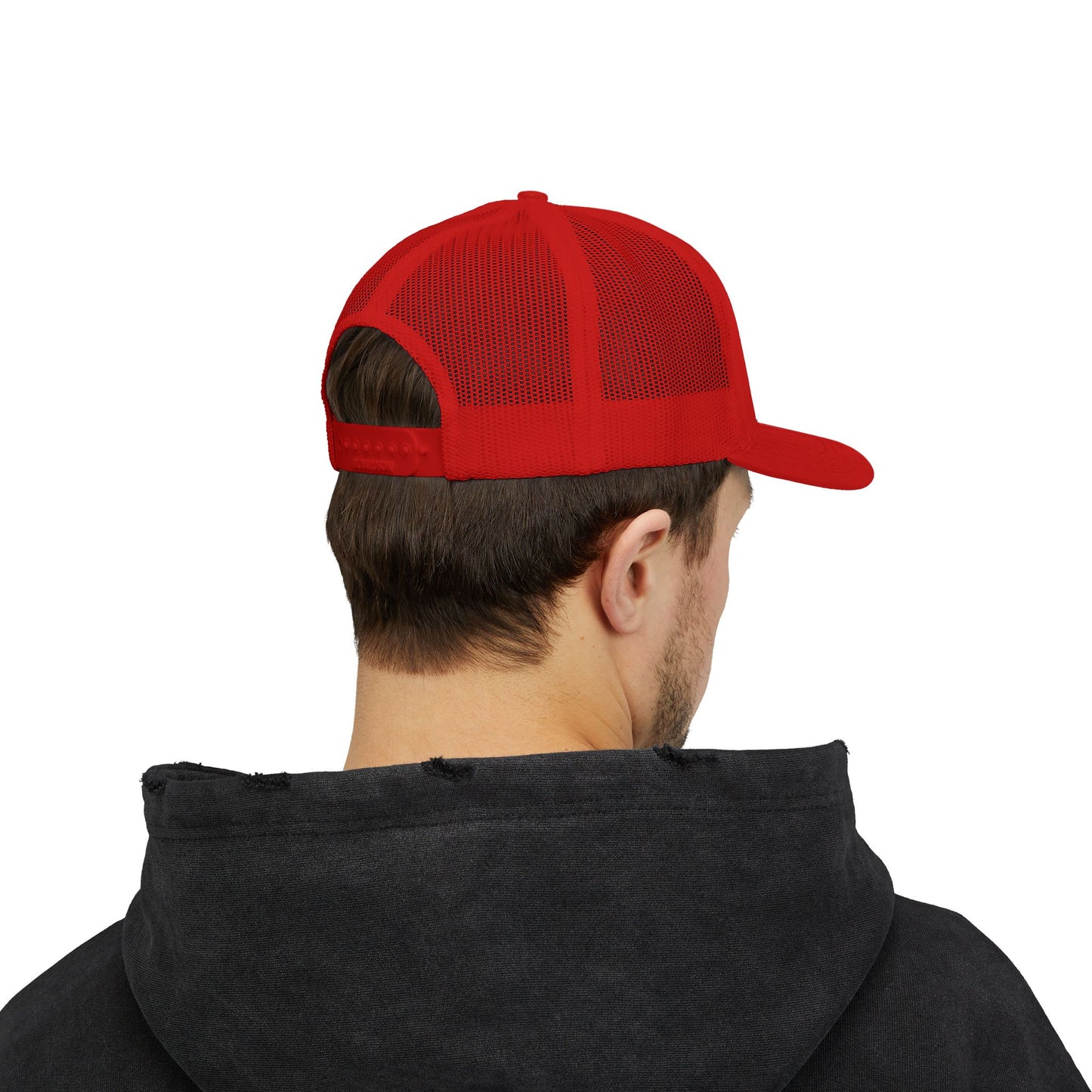 Embroiderded Moose Design Snapback Trucker Cap - Outdoor Style for Nature Lovers