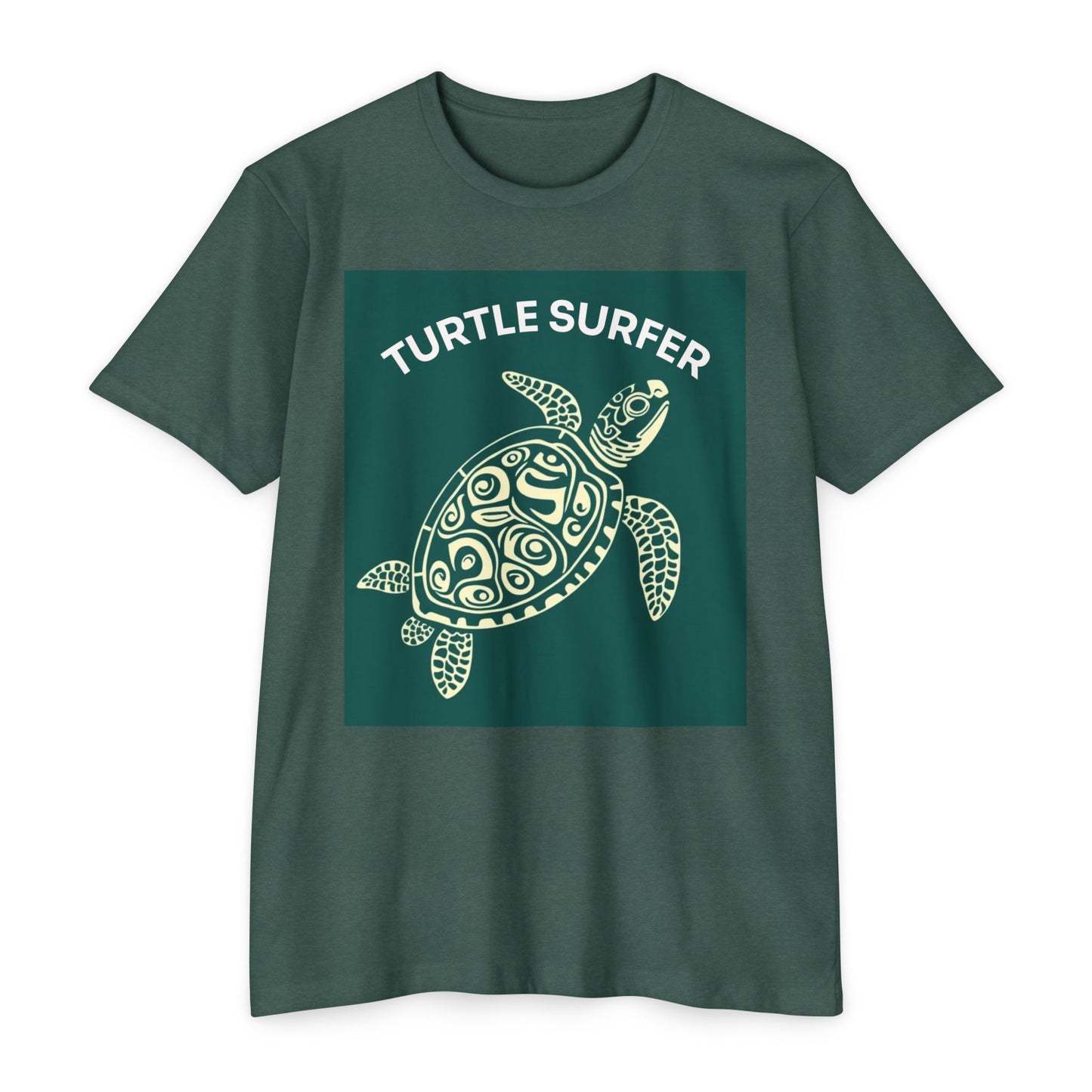 Ocean-Inspired Unisex CVC Jersey T-shirt, Sea Turtle Tee, Nature Lover Shirt, Eco-Friendly Casual Wear, Gift for Beach Lovers