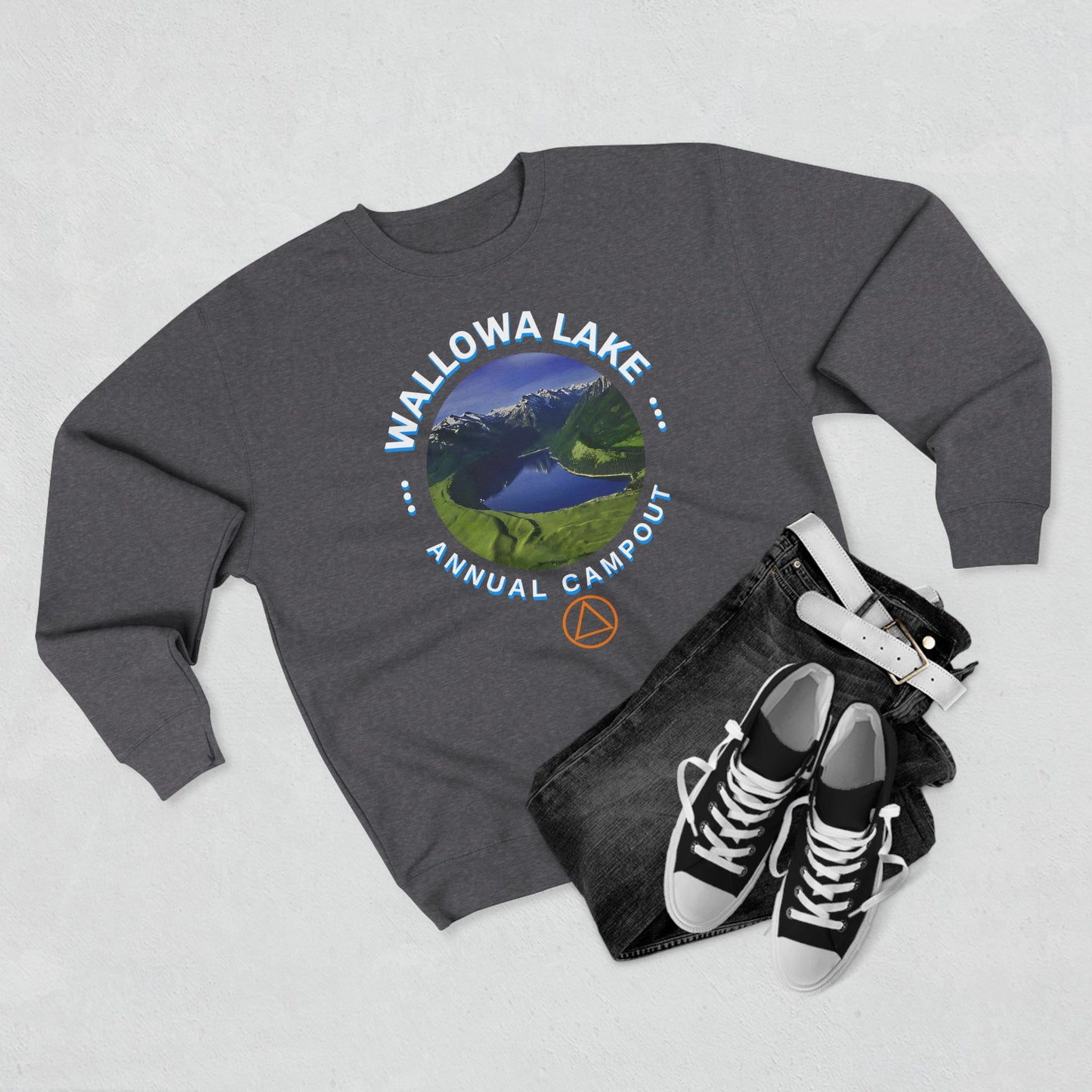 Customizable Lake Campout Crewneck Sweatshirt