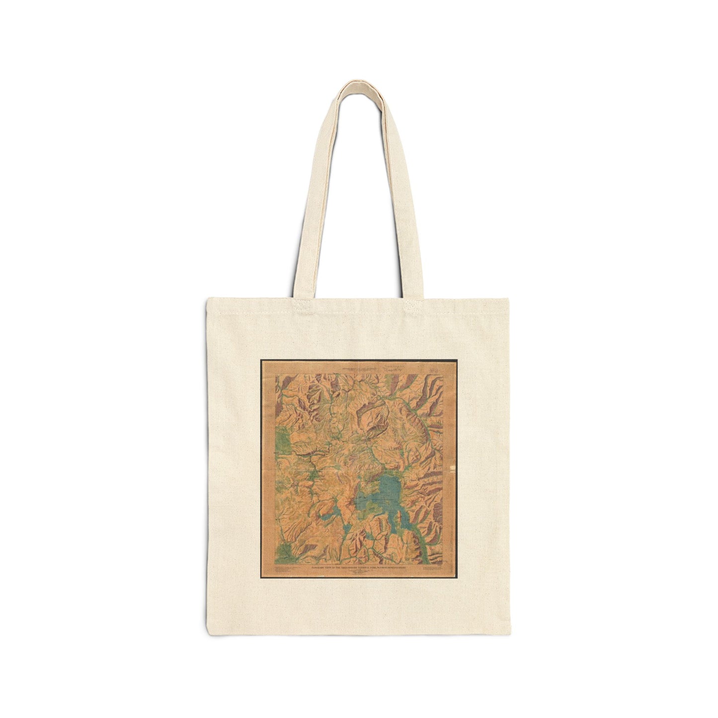 Yellowstone National Park Sign Canvas Tote Bag, Eco-Friendly Bag, Travel Must-Have, Gift for Nature Lovers, Reusable Shopping Bag
