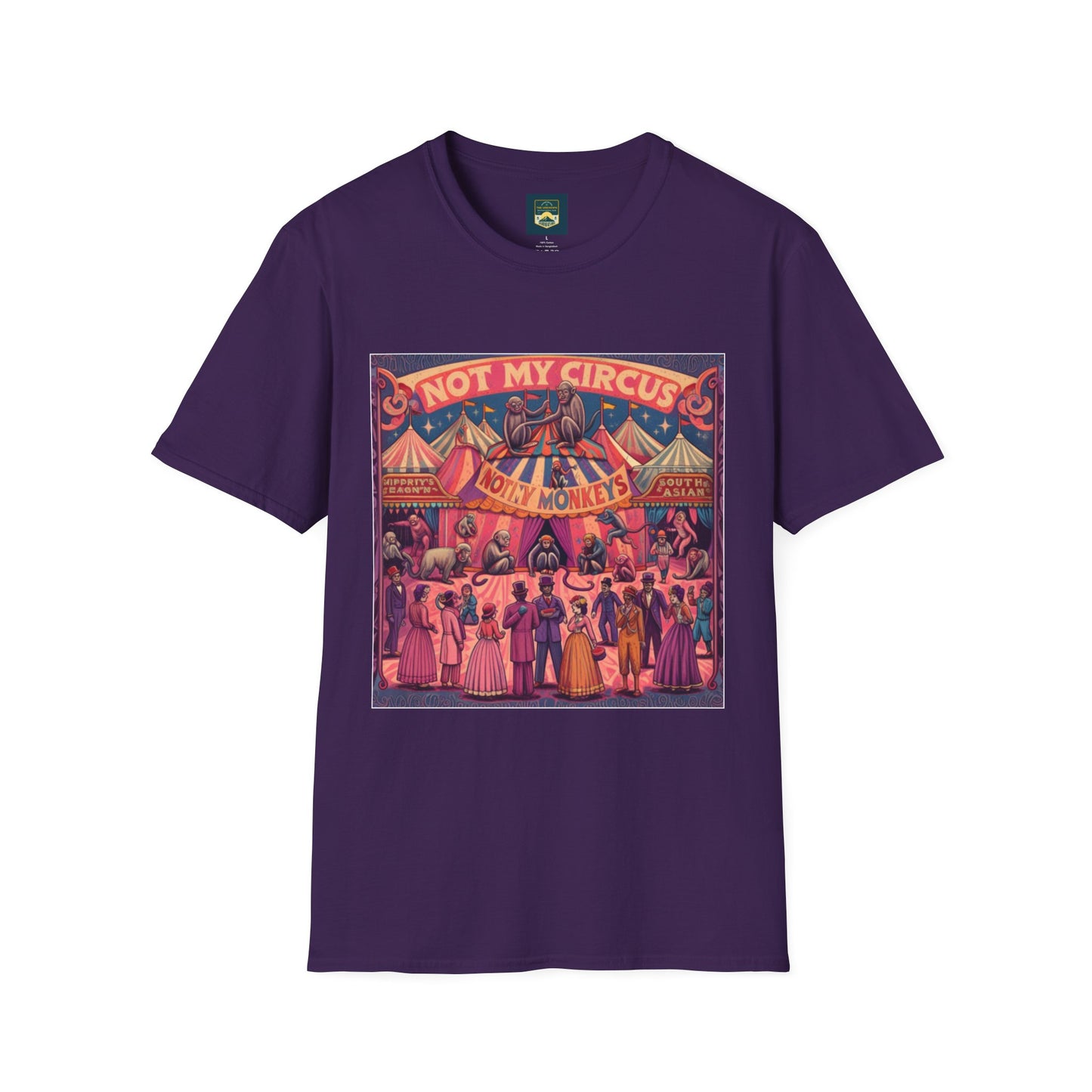 Not My Circus Unisex T-Shirt, Funny Graphic Tee, Gift for Mom, Circus Quote Shirt, Casual Wear, Birthday Present