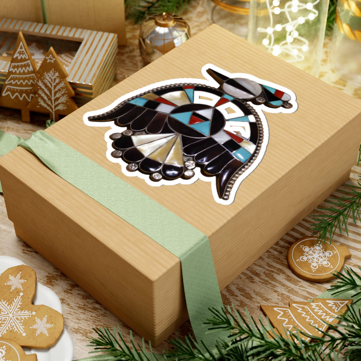 Thunderbird Sticker - Tribal Decor, Thunderbird Lover Gift, Laptop Stickers, Phone Sticker, Dive Gear Sticker, Waterproof Art, Laptop Decor