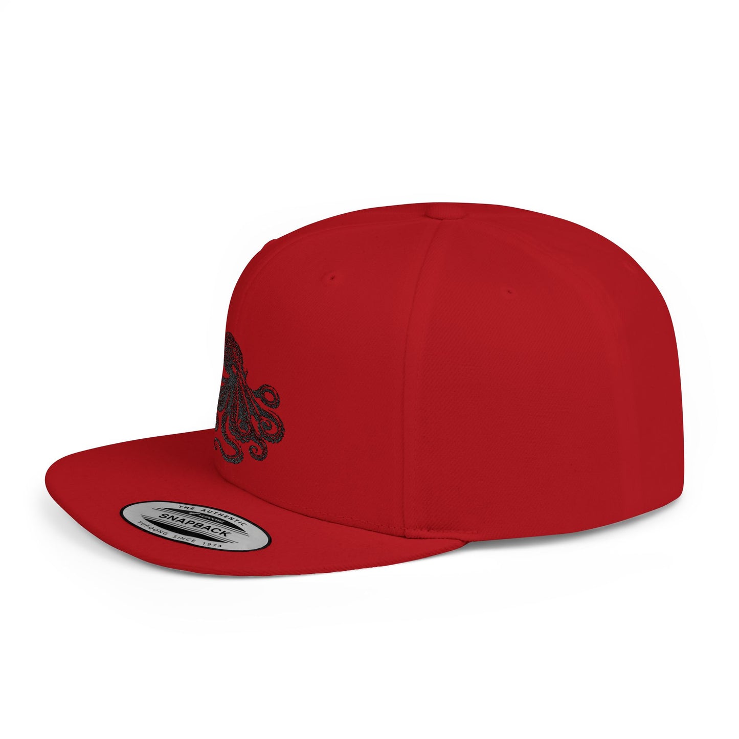 Snapback Cap - Tribal Octopus Tattoo Design for Hip Ballcap Trendy Octopus Lover Gift