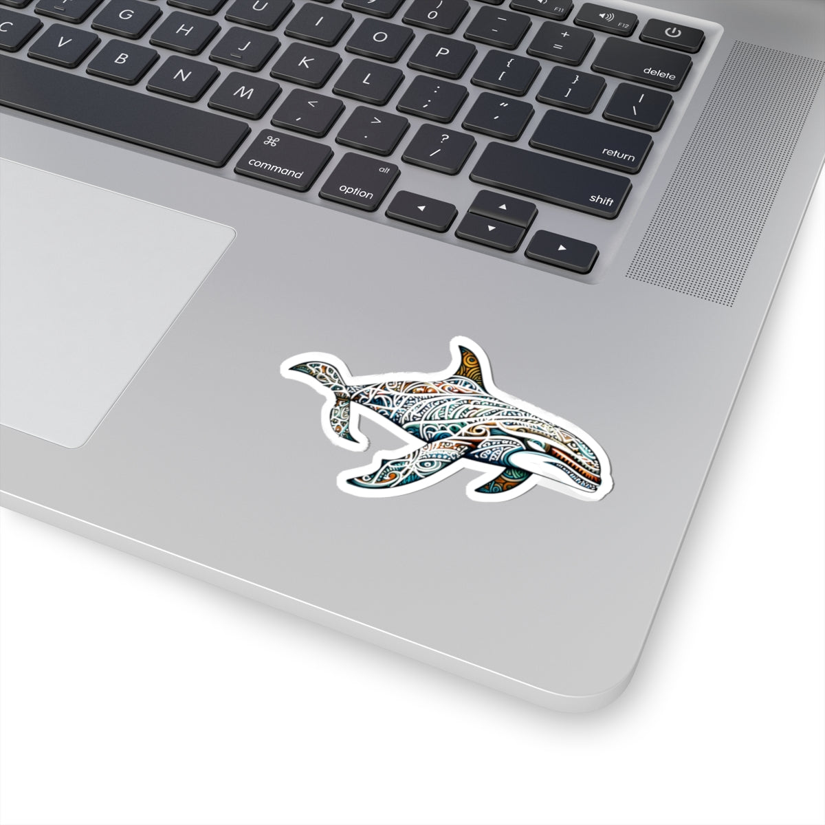 Tribal Orca Sticker - Tribal Decor, Orca Lover Gift, Laptop Stickers, Phone Sticker, Dive Gear Sticker, Waterproof Art, Laptop Decor