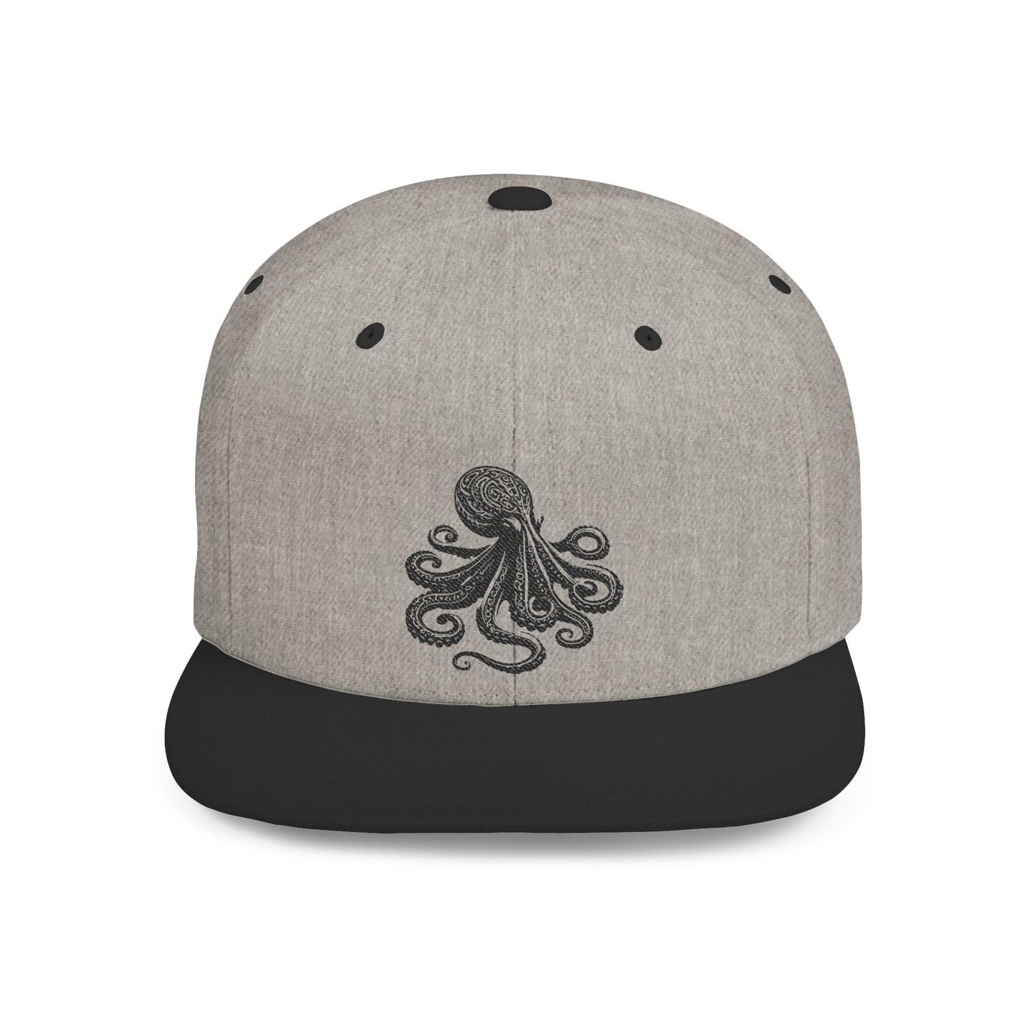 Snapback Cap - Tribal Octopus Tattoo Design for Hip Ballcap Trendy Octopus Lover Gift
