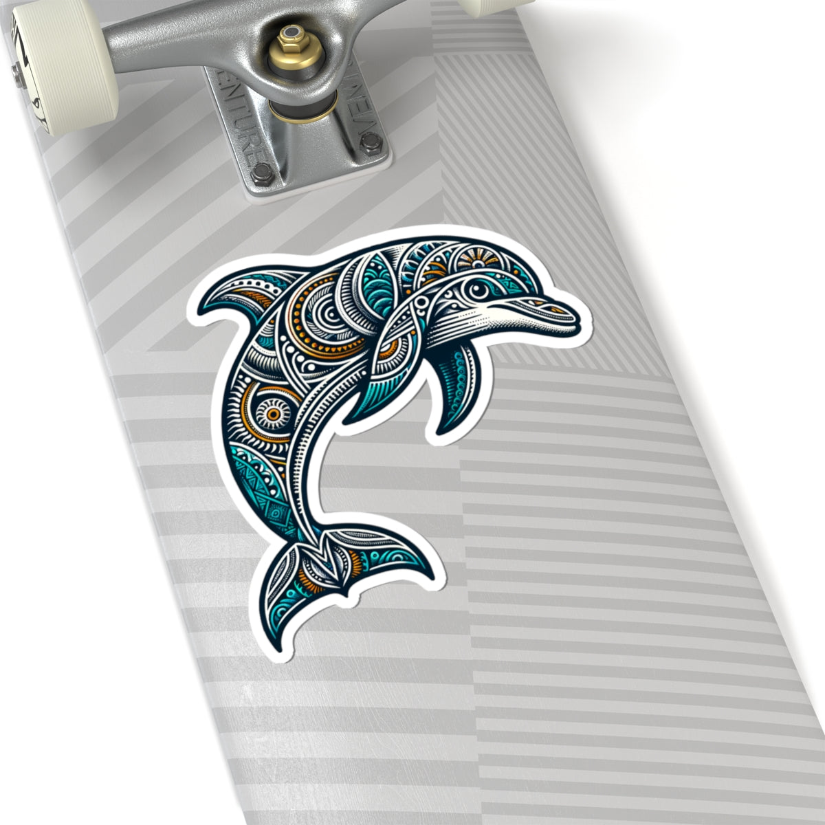 Bohemian Dolphin Stickers - Ocean Decor, Nature Lover Gift, Laptop Stickers, Waterproof Art, Beach House Decor