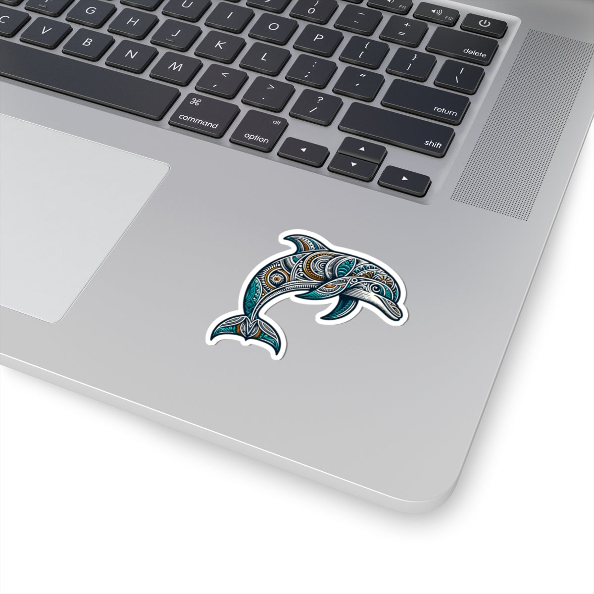 Bohemian Dolphin Stickers - Ocean Decor, Nature Lover Gift, Laptop Stickers, Waterproof Art, Beach House Decor