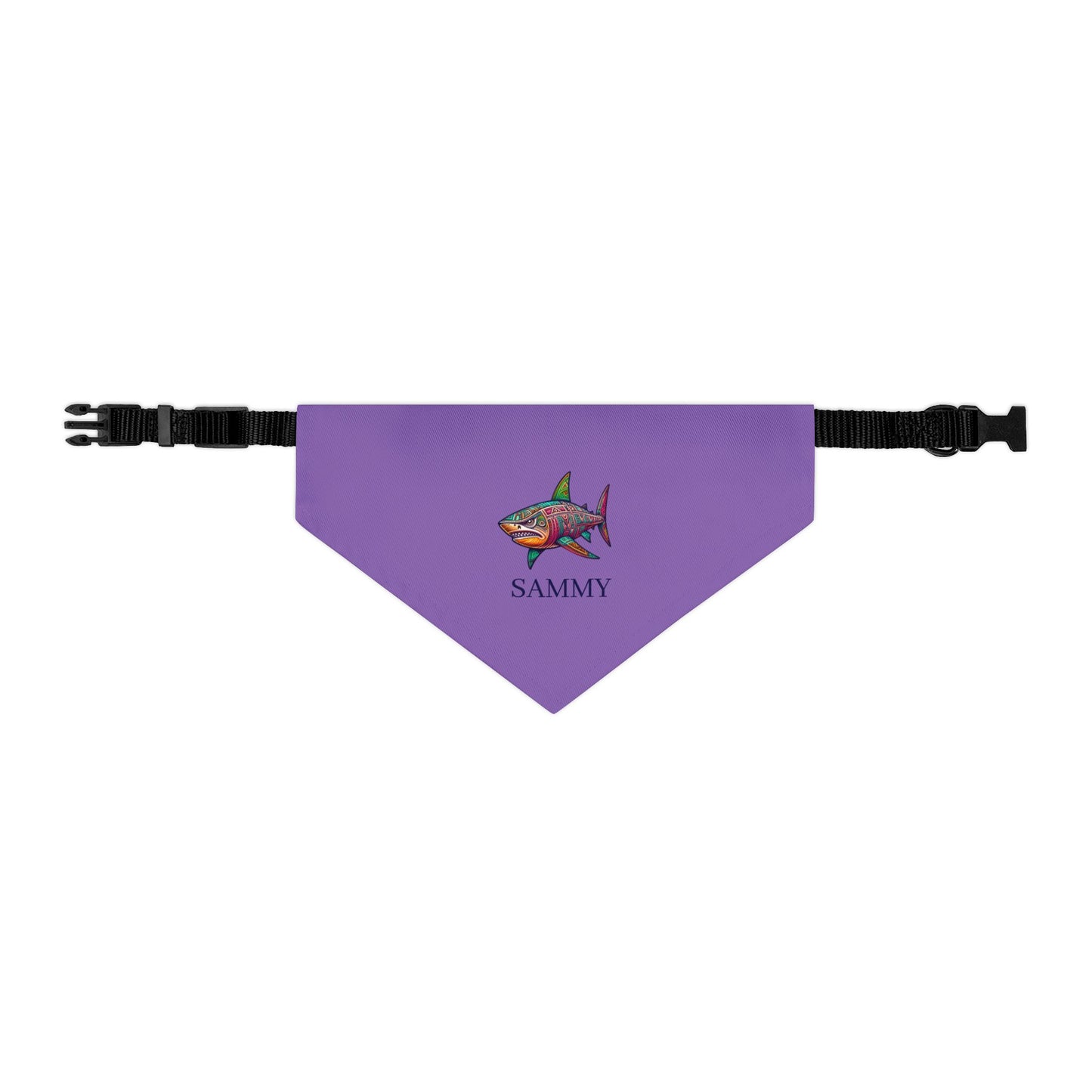 Colorful Shark Pet Bandana Collar | Fun Dog Accessory for Walks, Beach Days, Pet Parties, Summer Style, Unique Dog Gift