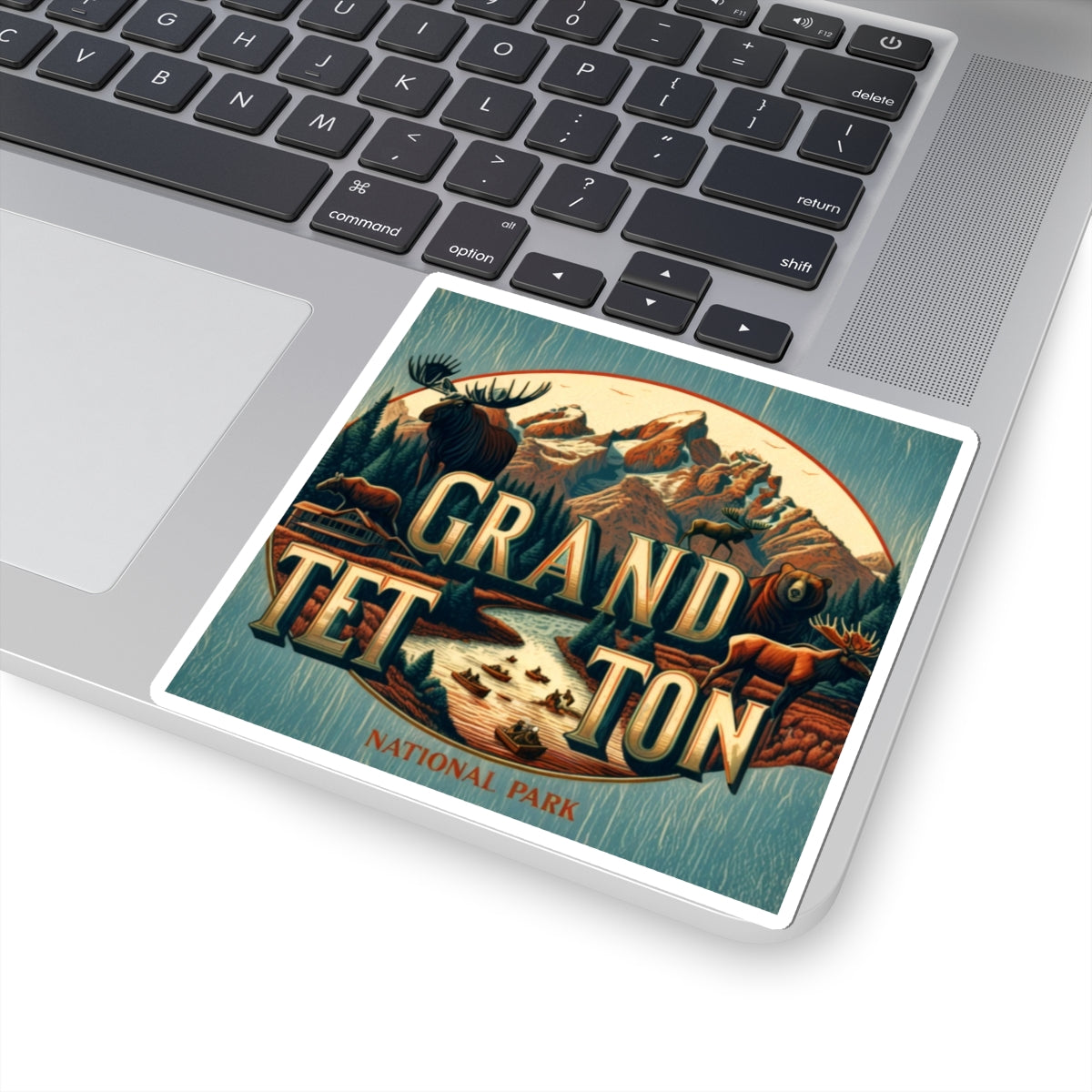 Grand Teton National Park Sticker - National Park Decor, Natoinal Park Lover Gift, Laptop Stickers, Phone Sticker, Dive Gear Sticker, Waterproof Art, Laptop Decor