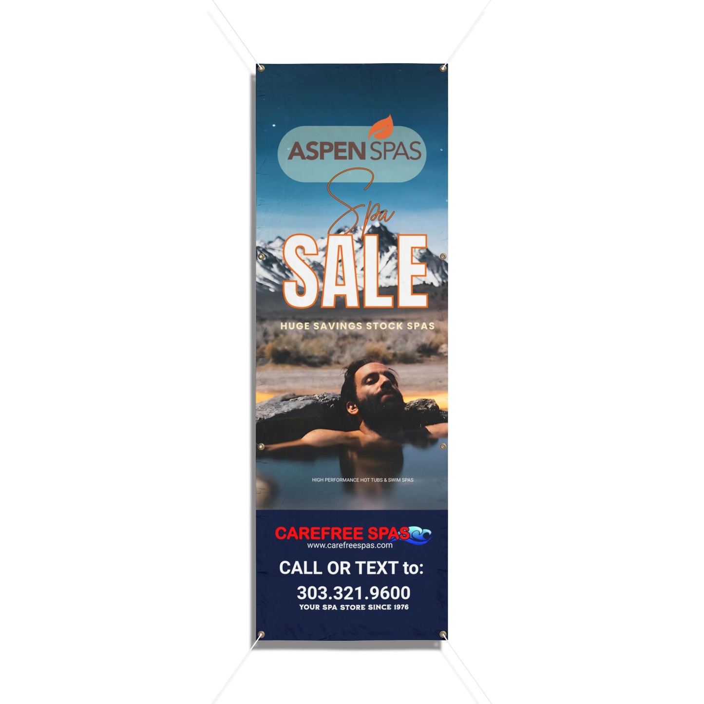 Customizable Vinyl Banner for Events, Business Promotions, Holiday Celebrations, Trade Shows, Advertising Displays