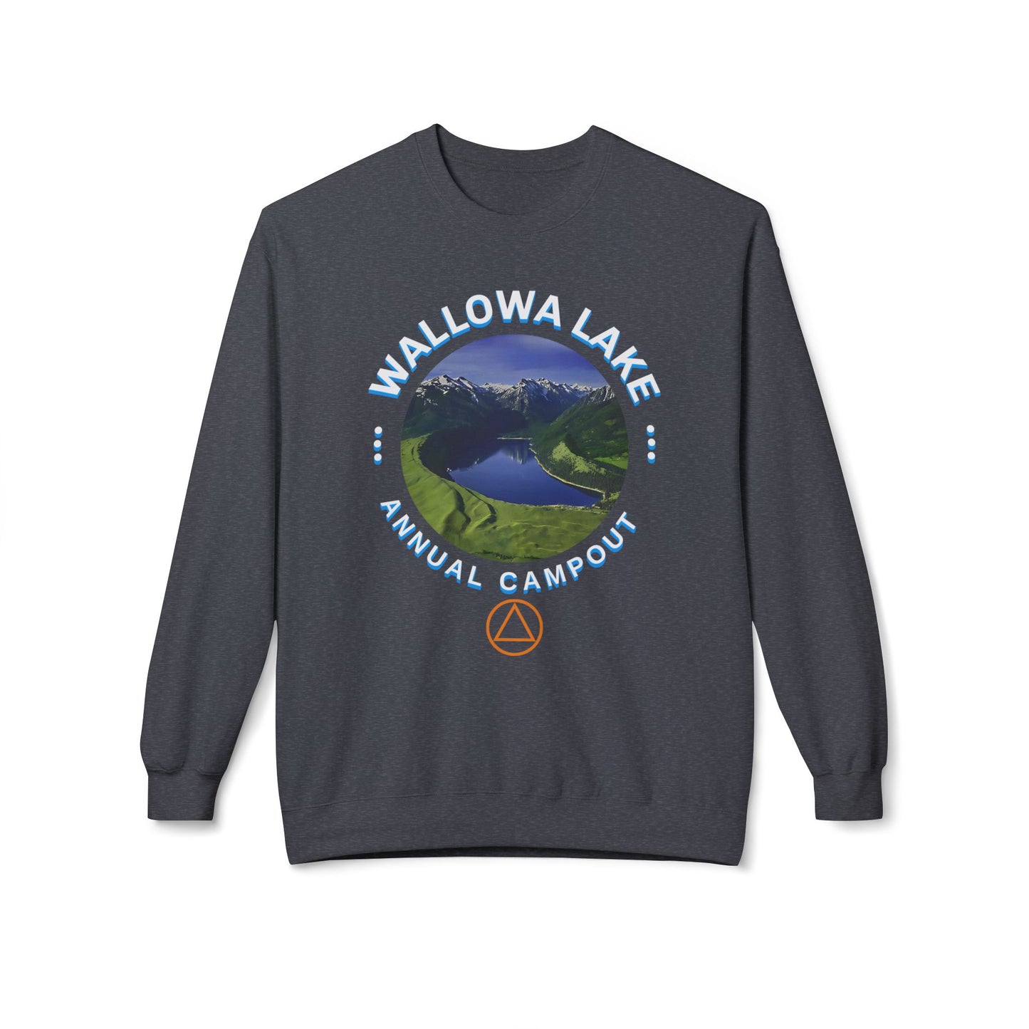 Cutomizable Lake Campout Crewneck Sweatshirt – Annual Camping Graphic