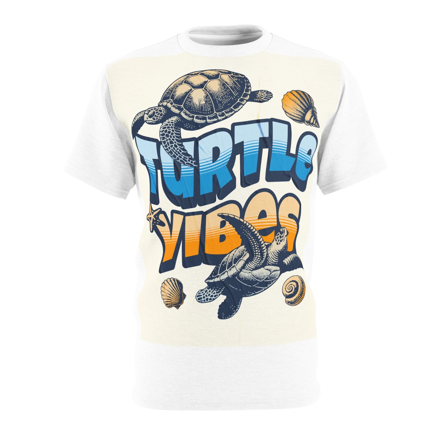 Turtle Vibes Unisex Tee, Beachwear, Eco-Friendly Fashion, Tropical Gift, Summer Style, Vacation Essential