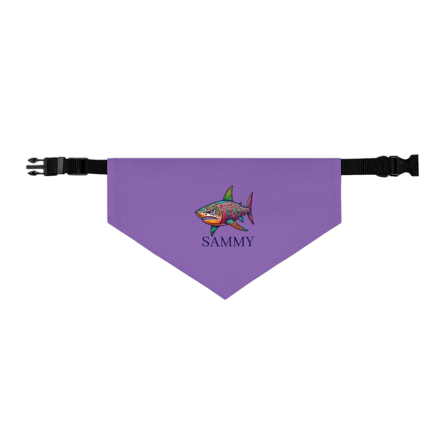 Colorful Shark Pet Bandana Collar | Fun Dog Accessory for Walks, Beach Days, Pet Parties, Summer Style, Unique Dog Gift