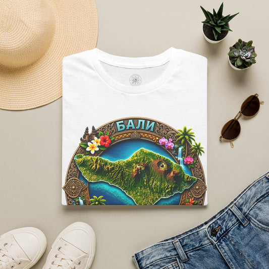 Bali Island Map Family Safari T‑Shirt — Tropical Vacation Souvenir Shirt (БАЛИ)