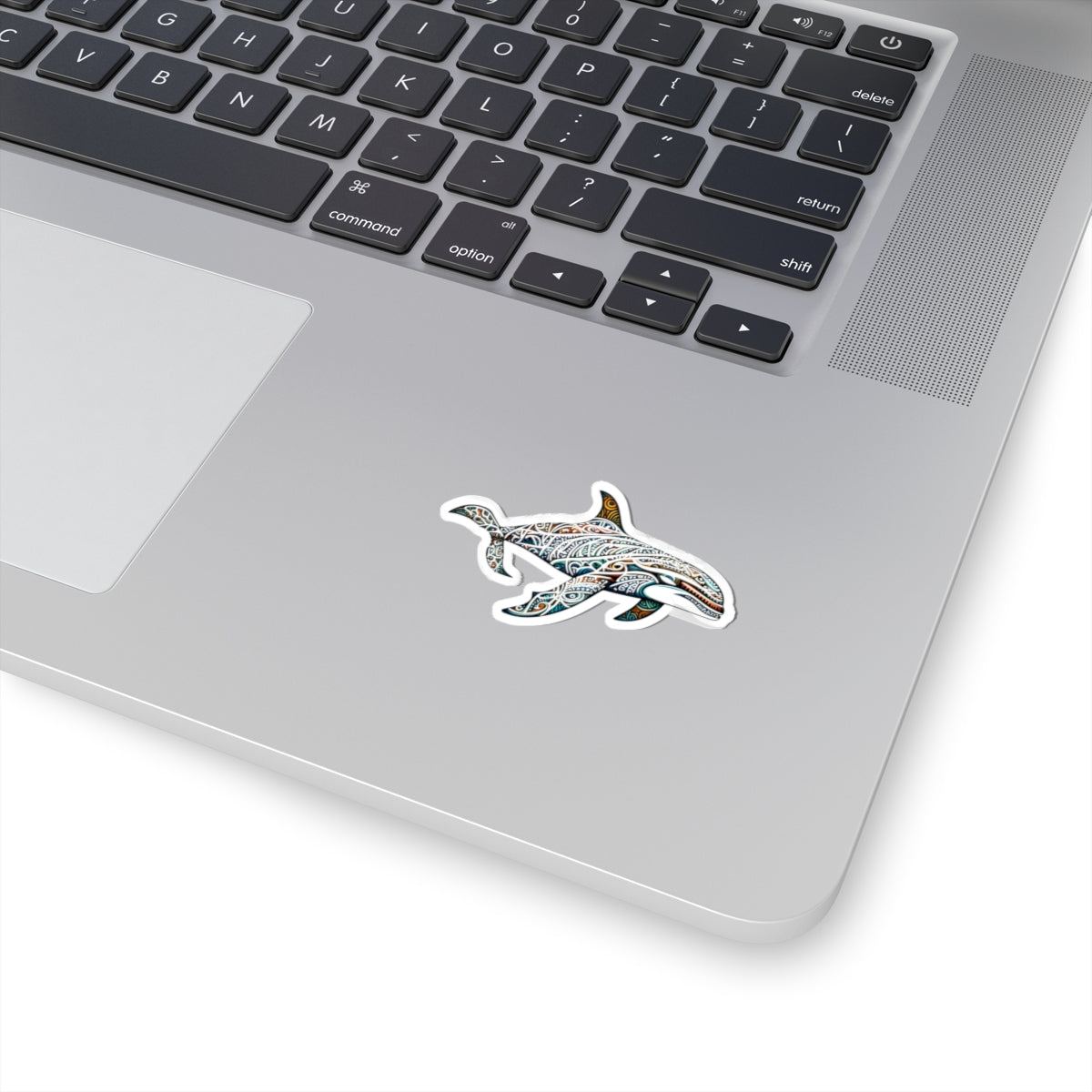 Tribal Orca Sticker - Tribal Decor, Orca Lover Gift, Laptop Stickers, Phone Sticker, Dive Gear Sticker, Waterproof Art, Laptop Decor