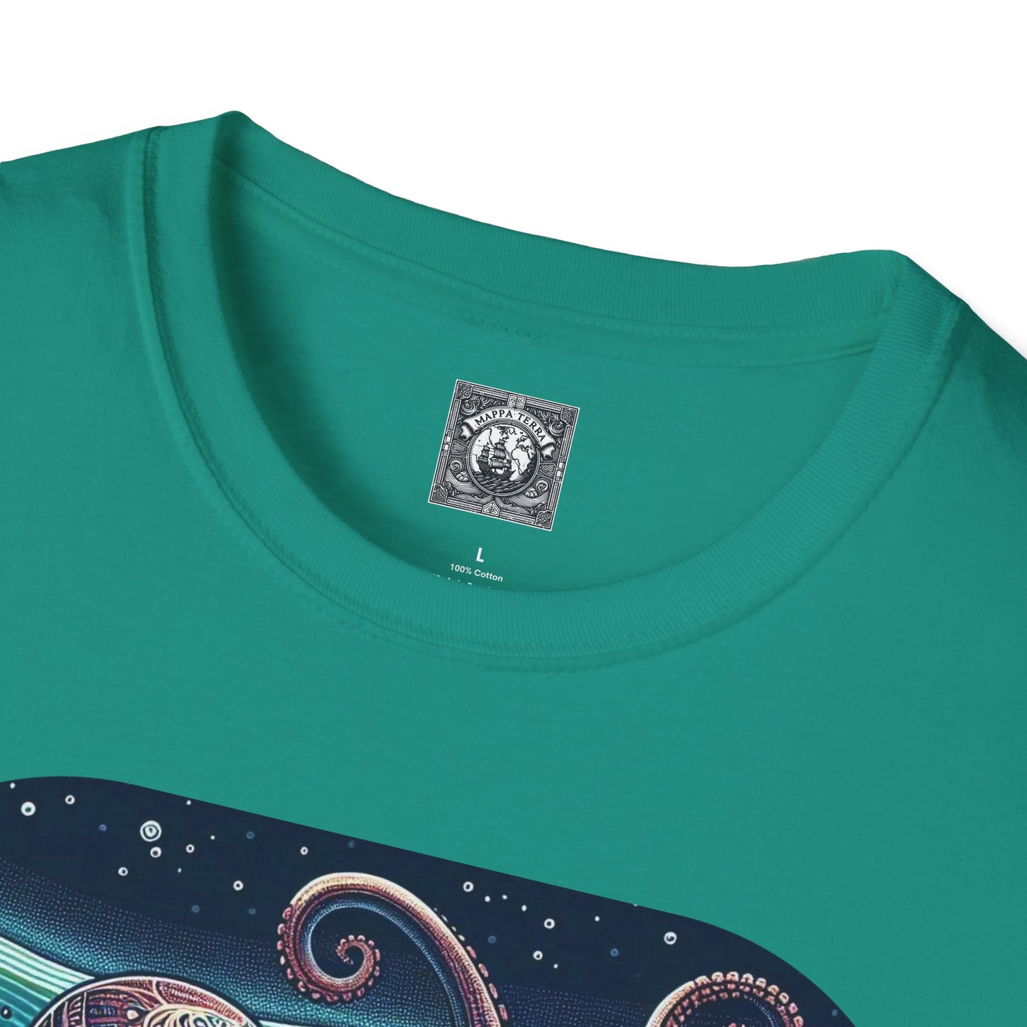 Ocean-Inspired Octopus Unisex Softstyle T-Shirt