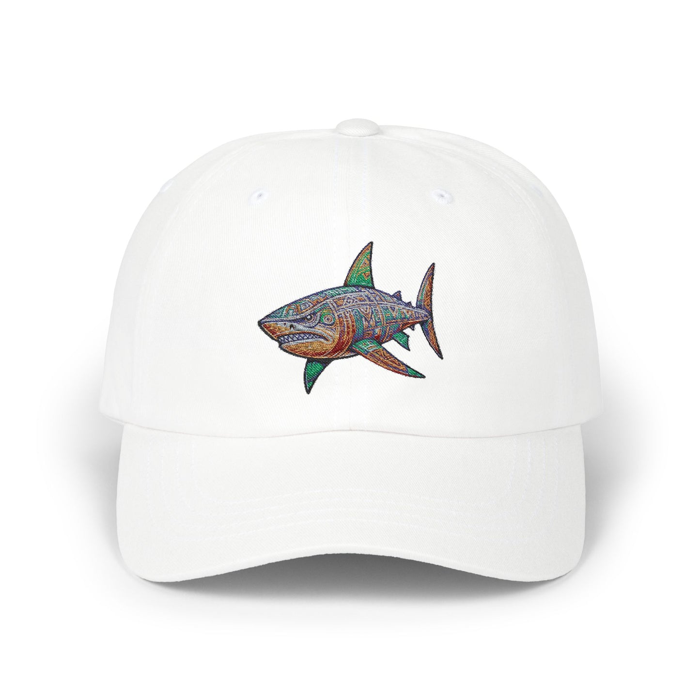 Classic Dad Cap Tribal Shark