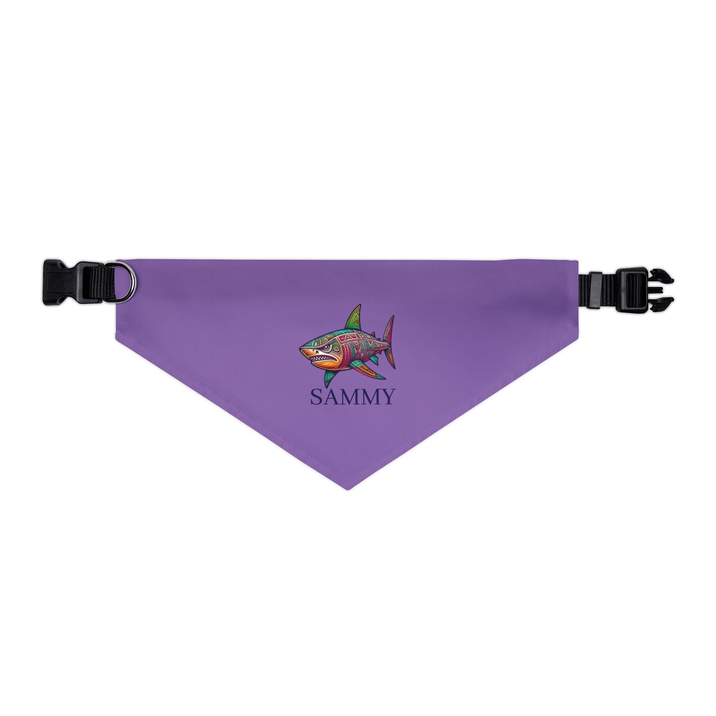 Colorful Shark Pet Bandana Collar | Fun Dog Accessory for Walks, Beach Days, Pet Parties, Summer Style, Unique Dog Gift