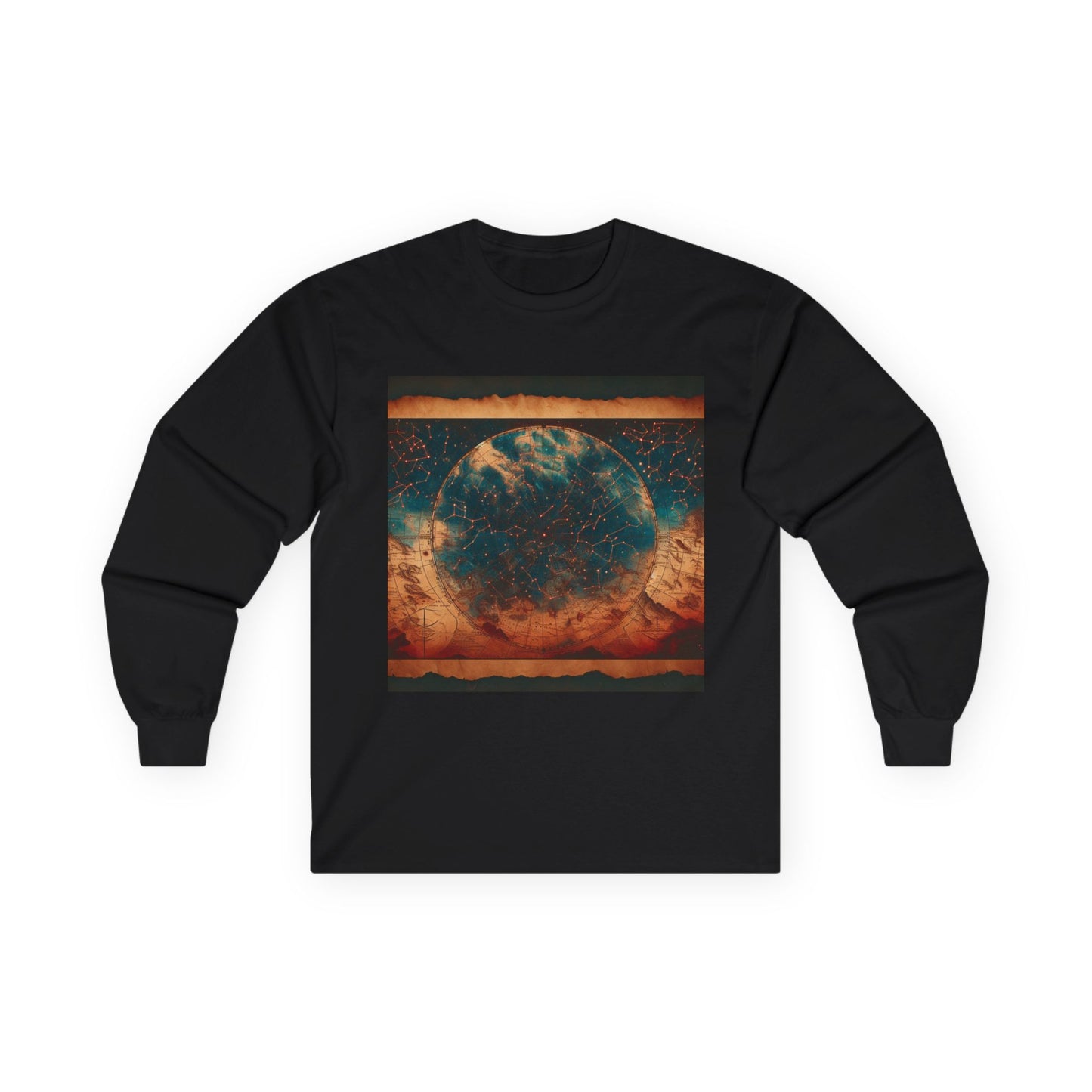 Cosmic Vibes Long Sleeve Tee - Unisex Tee for Stargazers, Space Lovers, Gift for Astronomy Enthusiasts, Casual Wear, Cosmic Art Shirt