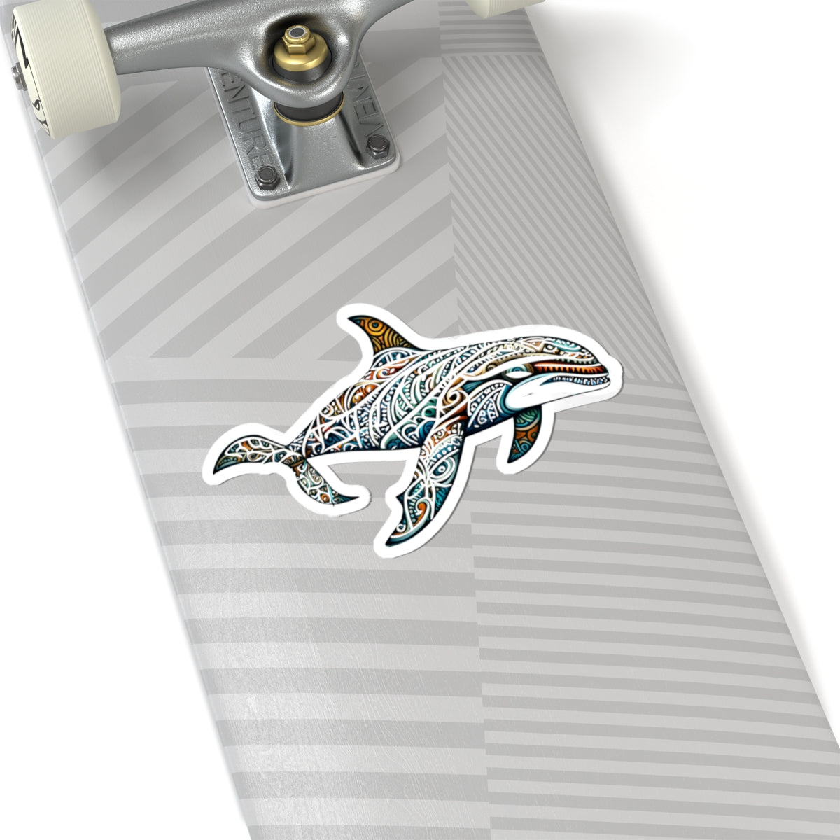 Tribal Orca Sticker - Tribal Decor, Orca Lover Gift, Laptop Stickers, Phone Sticker, Dive Gear Sticker, Waterproof Art, Laptop Decor