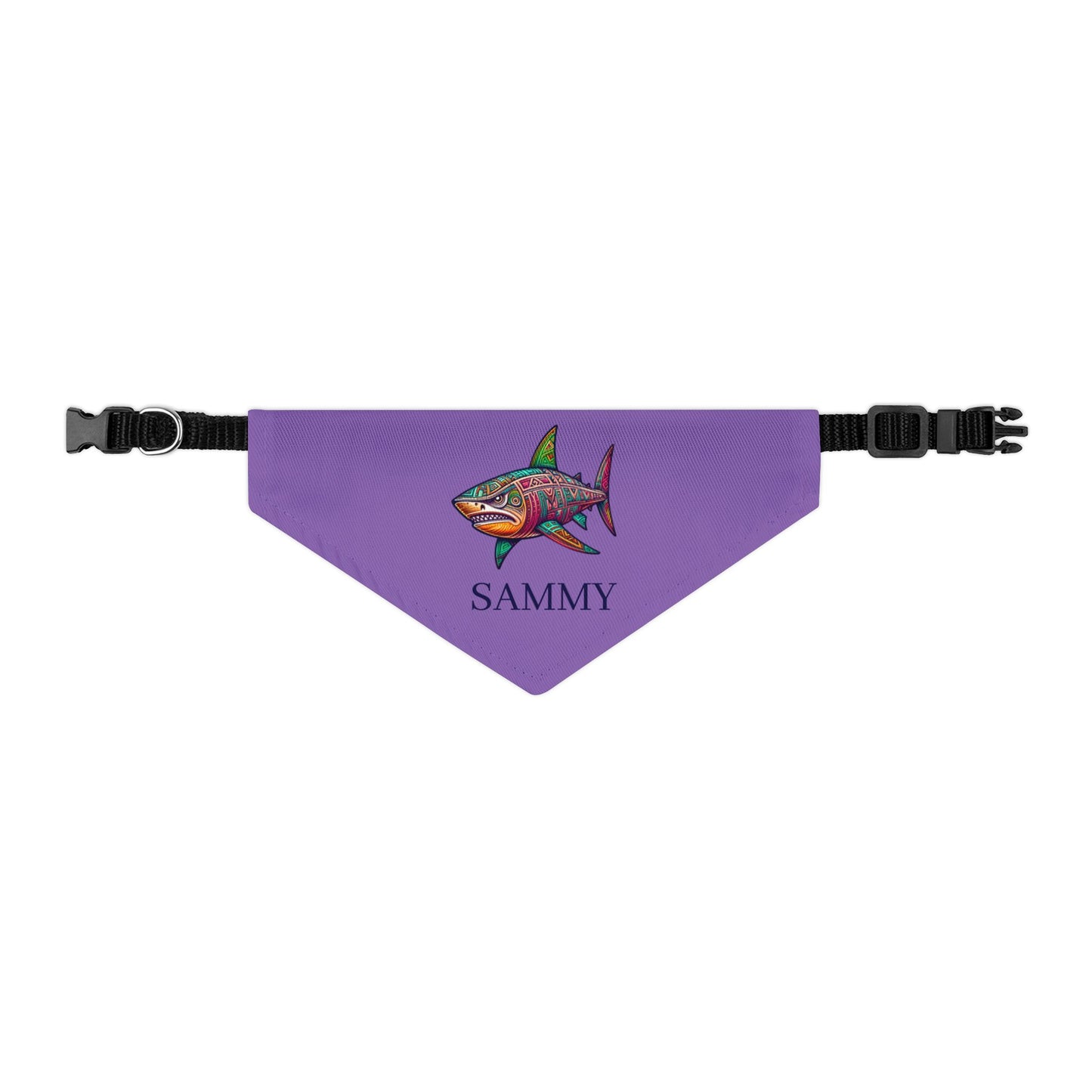Colorful Shark Pet Bandana Collar | Fun Dog Accessory for Walks, Beach Days, Pet Parties, Summer Style, Unique Dog Gift