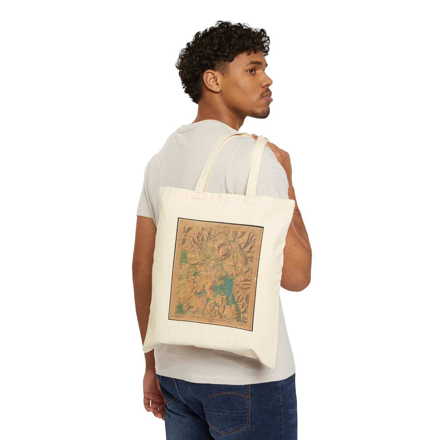 Yellowstone National Park Sign Canvas Tote Bag, Eco-Friendly Bag, Travel Must-Have, Gift for Nature Lovers, Reusable Shopping Bag