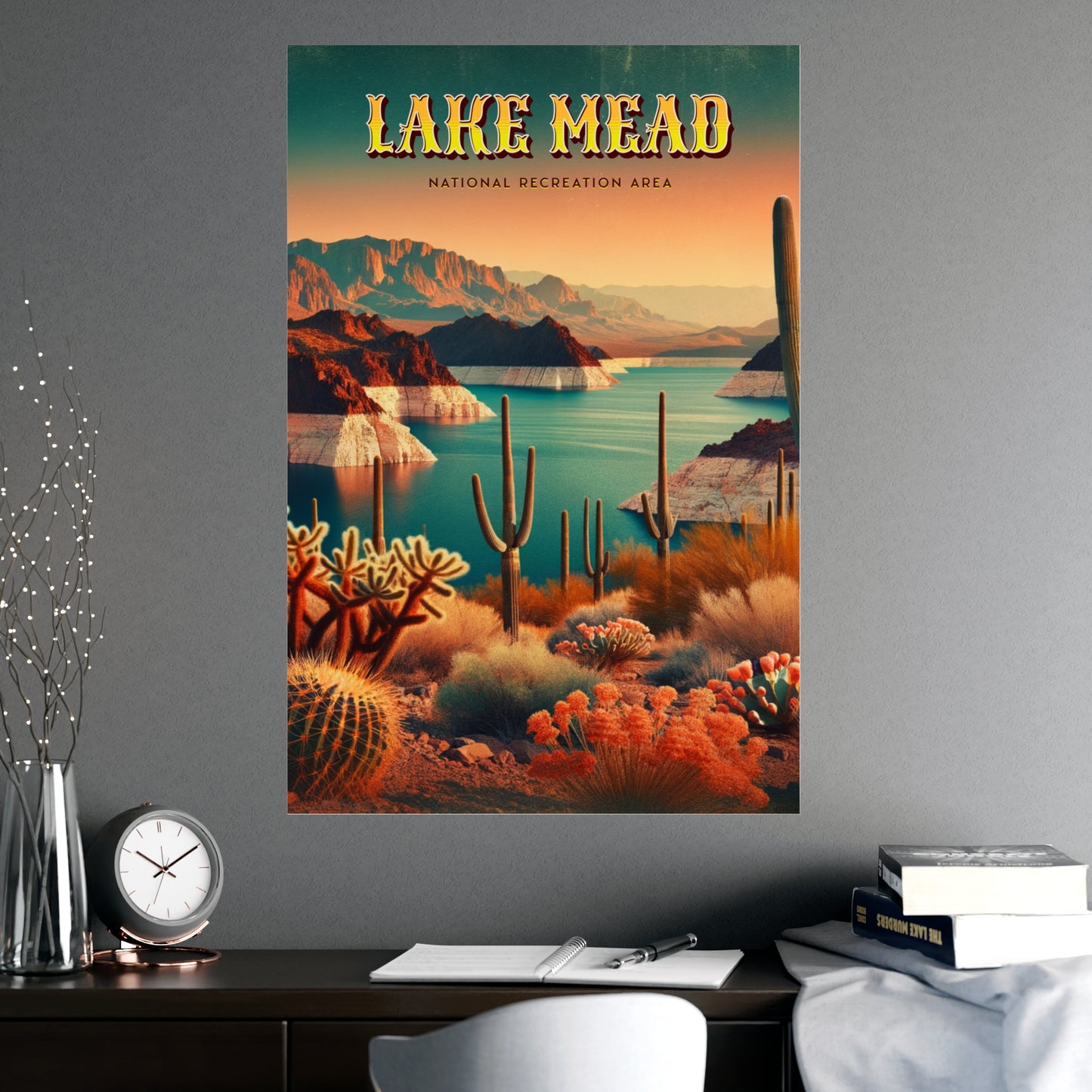 Lake Mead National Recreation Area Vintage Travel Poster