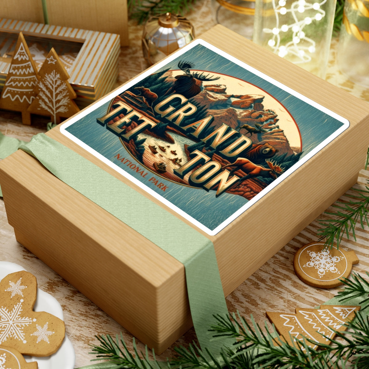 Grand Teton National Park Sticker - National Park Decor, Natoinal Park Lover Gift, Laptop Stickers, Phone Sticker, Dive Gear Sticker, Waterproof Art, Laptop Decor