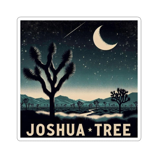 Joshua Tree National Park Night Sky Stickers - Ocean Decor, Nature Lover Gift, Laptop Stickers, Waterproof Art, Celestial Desert Decor