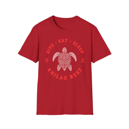 Dive Eat Sleep Anilao Reef Bantangas Philippines Unisex T-Shirt, Relaxed Fit Tee, Beachwear, Vacation Shirt, Gift for Travelers, Gift for Scuba Divers