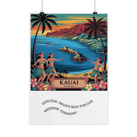 Vibrant Kauai Art Print, Tropical Wall Decor, Hawaiian Poster, Beach House Art, Unique Gift for Travel Lovers, Colorful Hawaiian Decoration