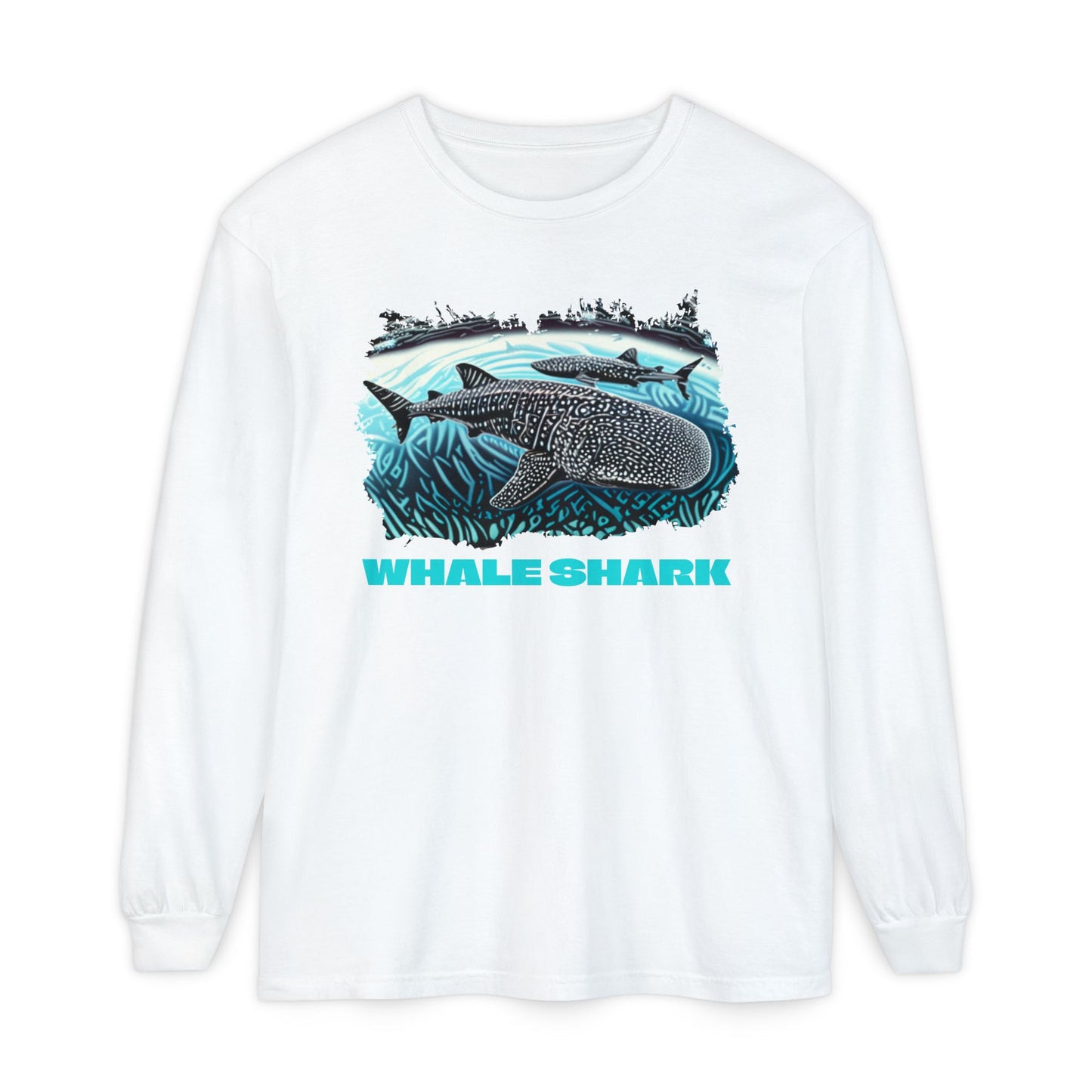 Whale Shark Long Sleeve T-Shirt — Ocean Marine Life Graphic
