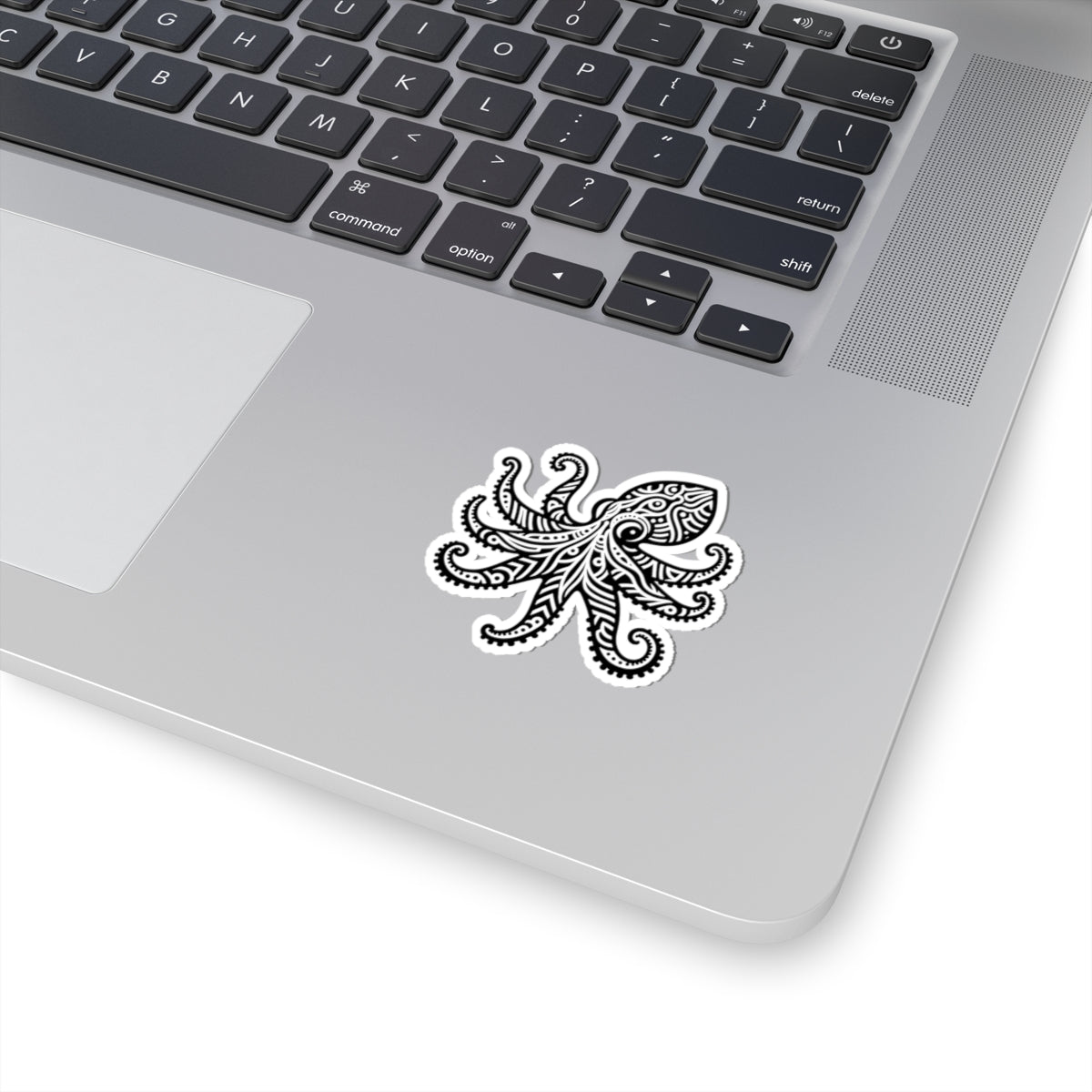 Tribal Tattoo Octopus Kiss-Cut Stickers | Ocean Aesthetic Vinyl Decals | Laptop, Water Bottle, Journal Decor, Gifts for Marine Lovers, Gift for Scuba Diver