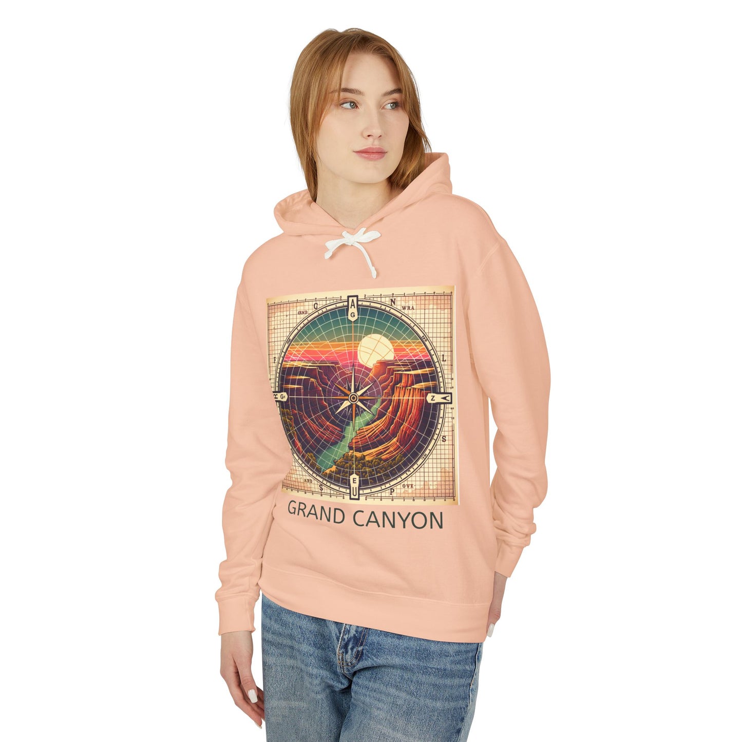 Grand Canyon Unisex Lightweight Hooded Sweatshirt