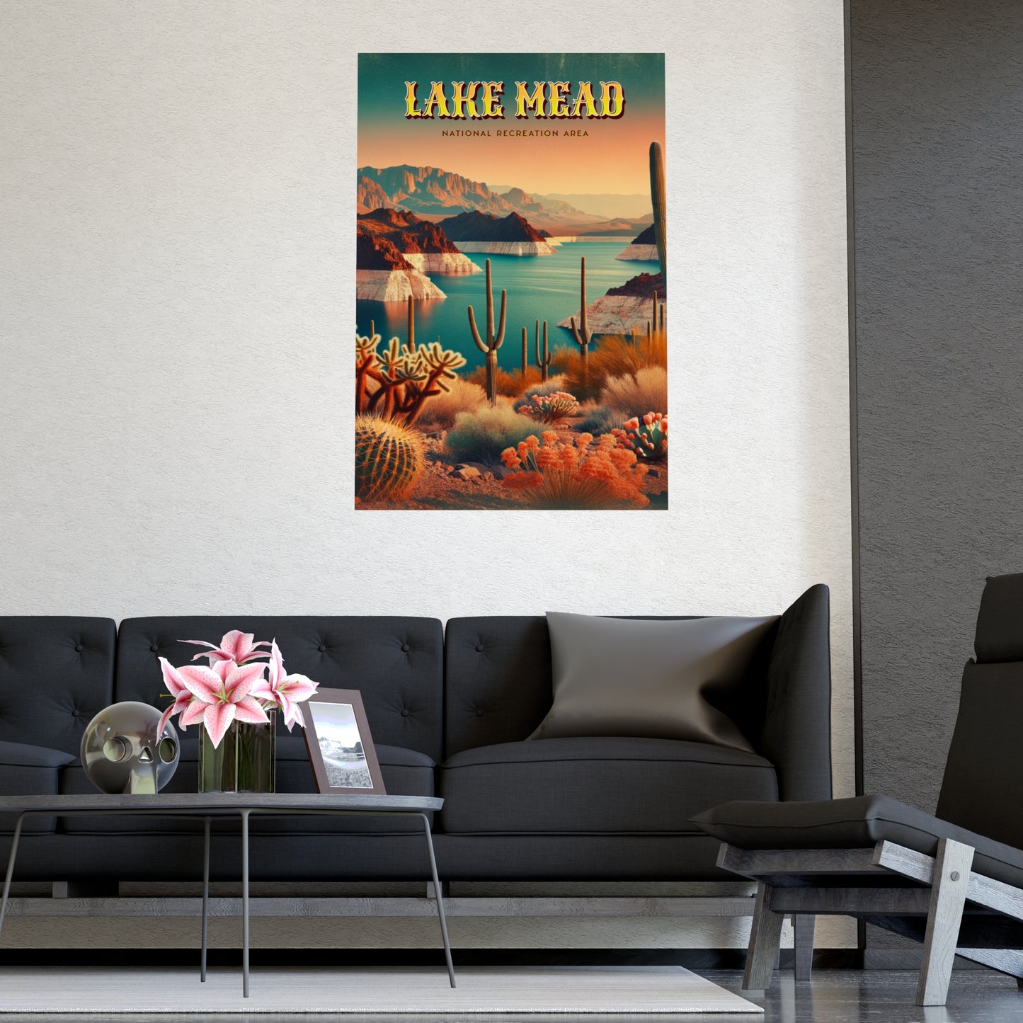 Lake Mead National Recreation Area Vintage Travel Poster