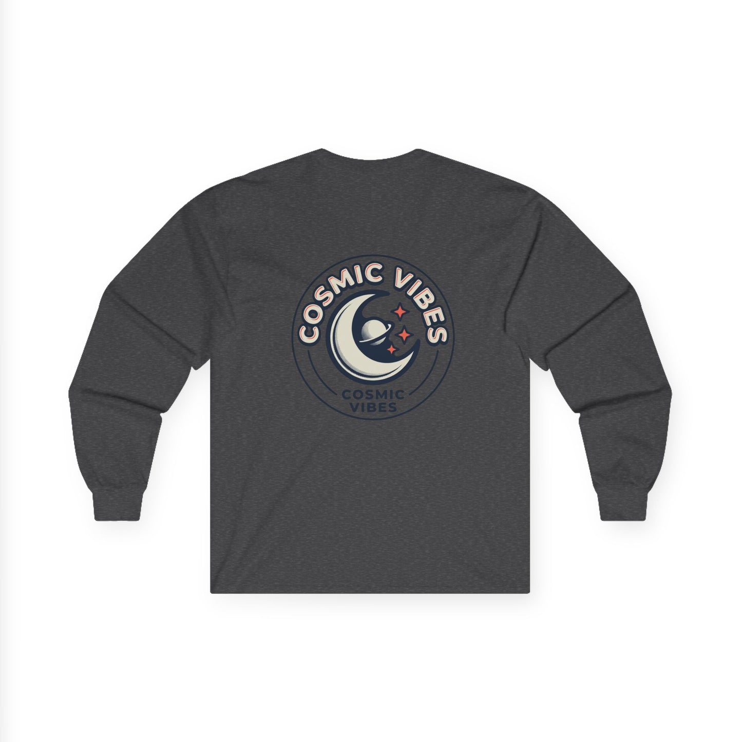 Cosmic Vibes Long Sleeve Tee - Unisex Tee for Stargazers, Space Lovers, Gift for Astronomy Enthusiasts, Casual Wear, Cosmic Art Shirt