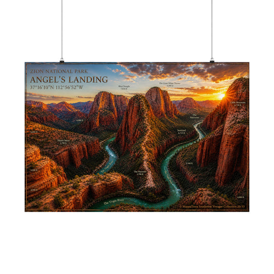 Zion National Park Angel's Landing - Wall Decor