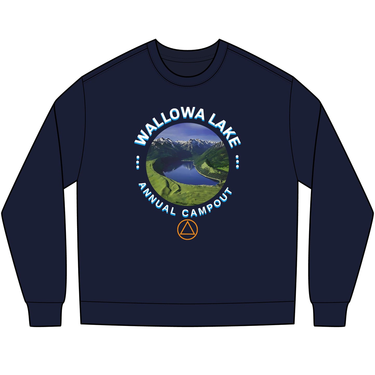Customizable Lake Campout Long Sleeve Tee — Annual Campout Graphic