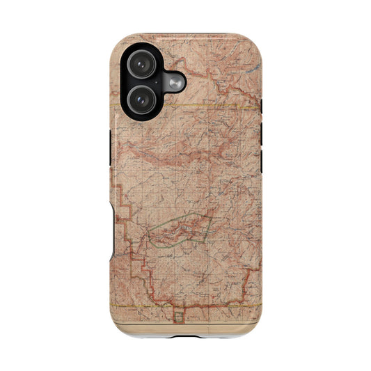 Magnetic Impact-Resistant Cases Yosemite National Park Topographic Map