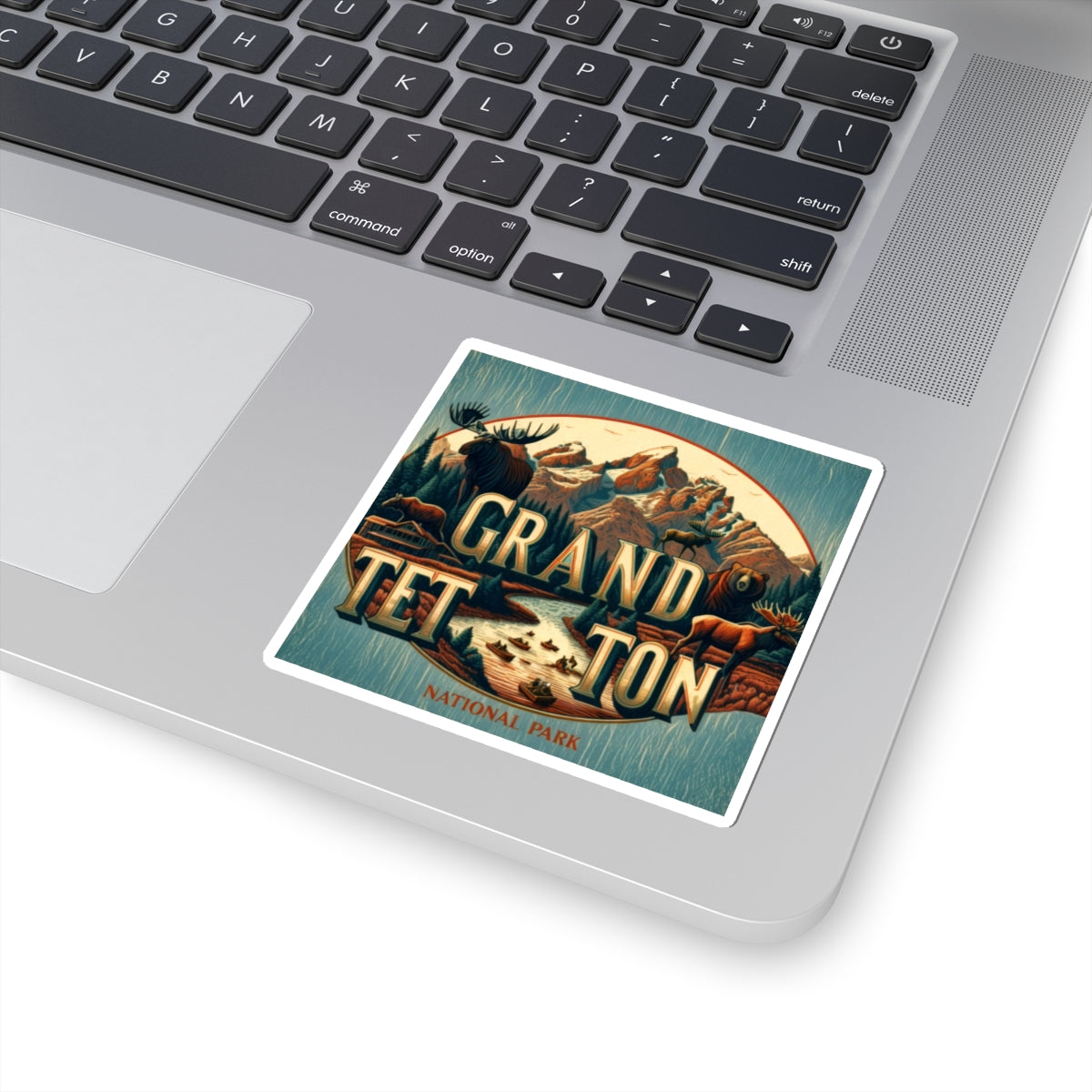 Grand Teton National Park Sticker - National Park Decor, Natoinal Park Lover Gift, Laptop Stickers, Phone Sticker, Dive Gear Sticker, Waterproof Art, Laptop Decor