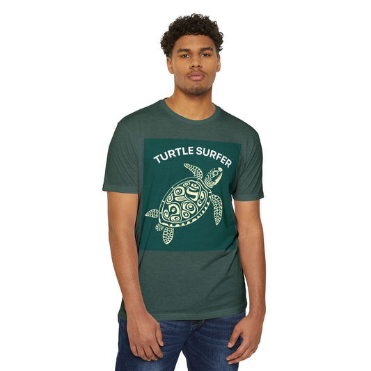 Ocean-Inspired Unisex CVC Jersey T-shirt, Sea Turtle Tee, Nature Lover Shirt, Eco-Friendly Casual Wear, Gift for Beach Lovers