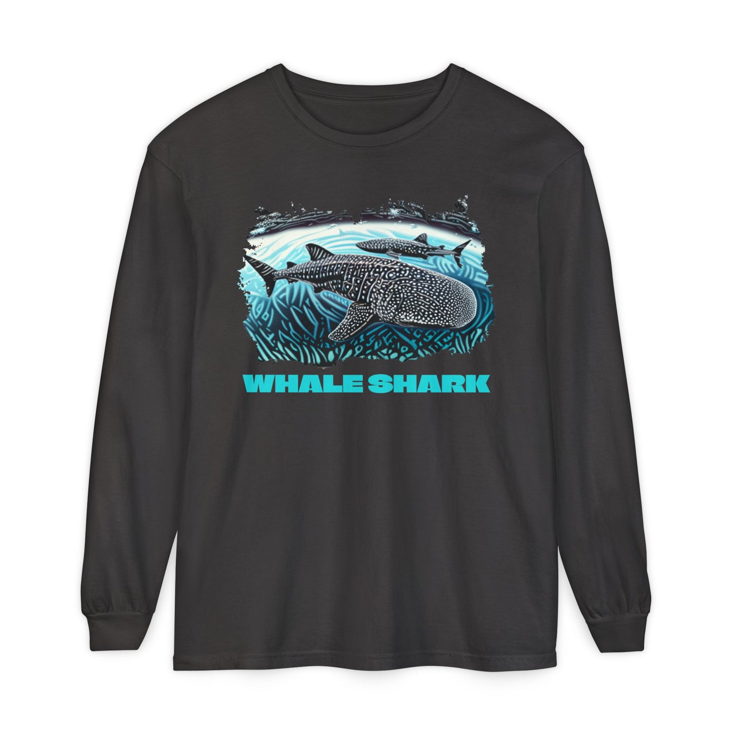 Whale Shark Long Sleeve T-Shirt — Ocean Marine Life Graphic