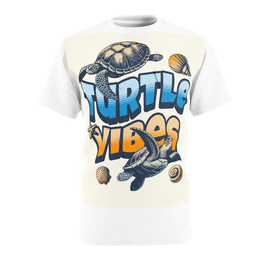 Turtle Vibes Unisex Tee, Beachwear, Eco-Friendly Fashion, Tropical Gift, Summer Style, Vacation Essential