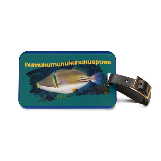 State Fish of Hawaii - Humuhumunukuapua'a Luggage Tag, Travel Accessory, Personalized Gift for Travelers, Cute Baggage Tag, Beach Vacation Decor